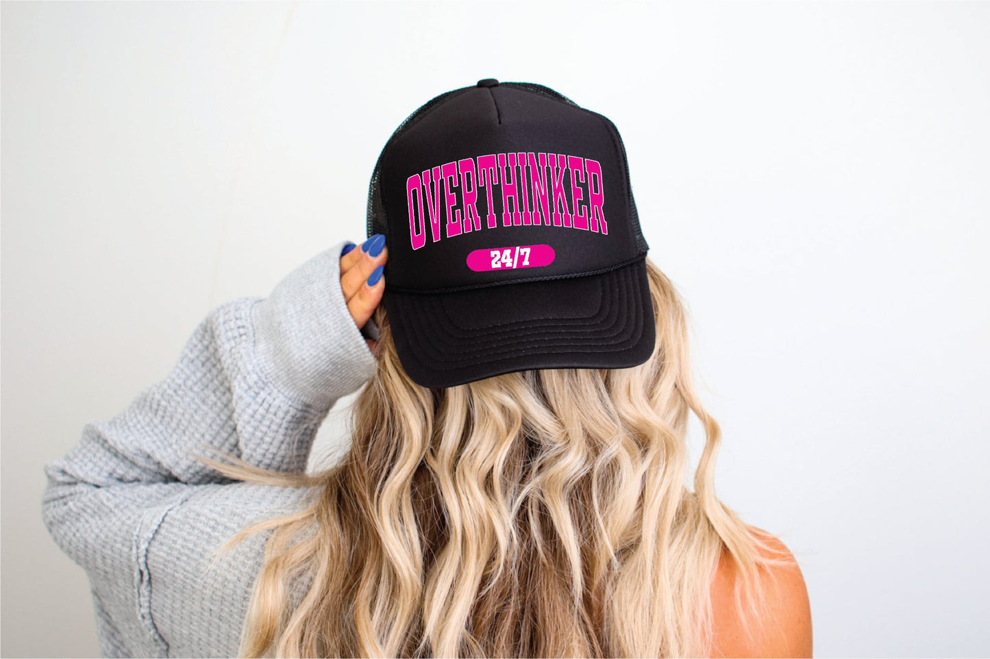 Overthinker 24/7 Black OTTO Trucker Hat