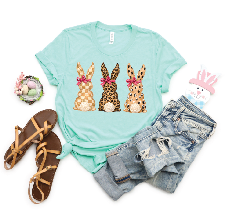 Three Bunnies- Unisex Island Reef Comfort Color Tee