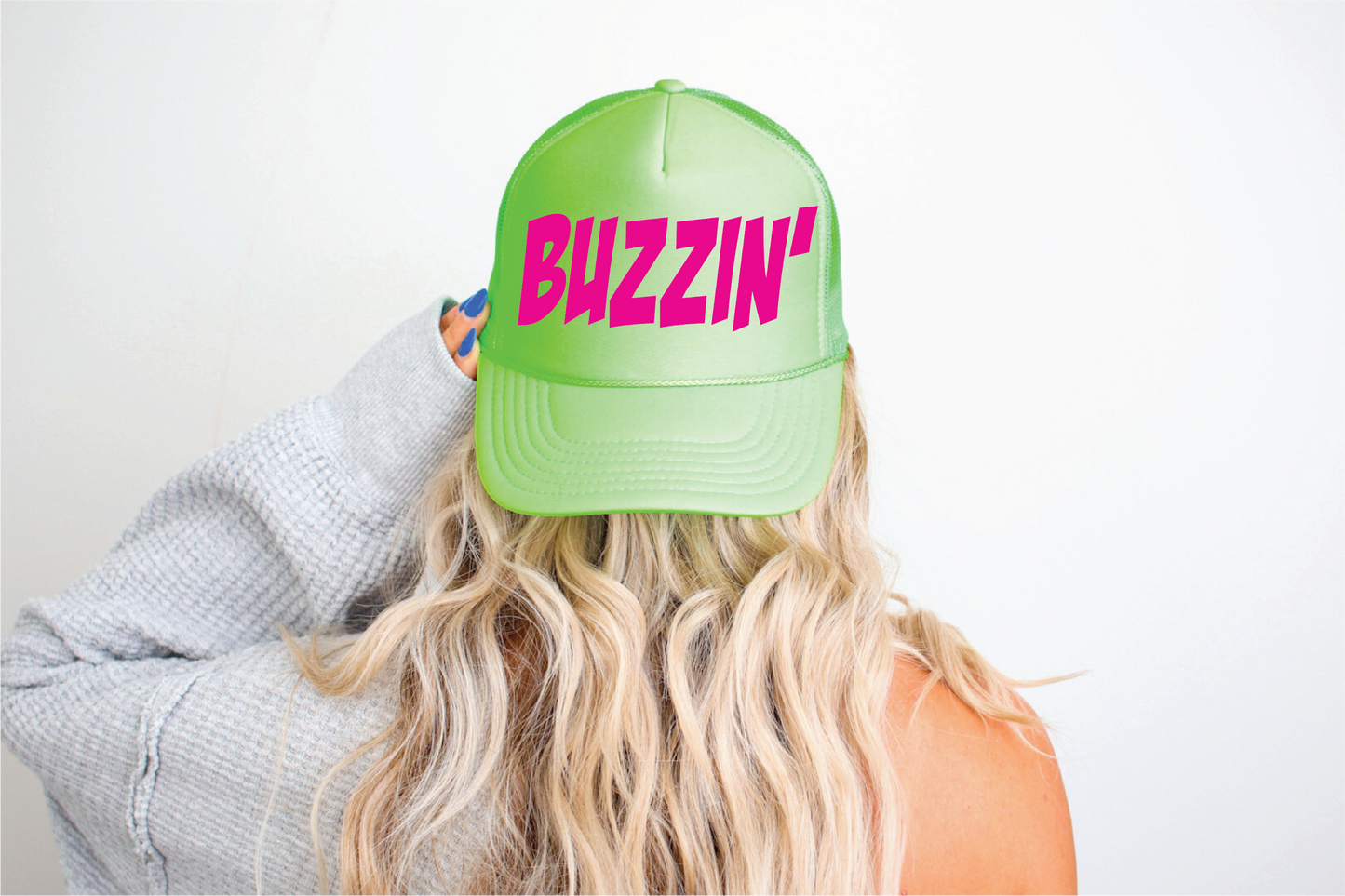 Buzzin Neon Green Trucker Hat