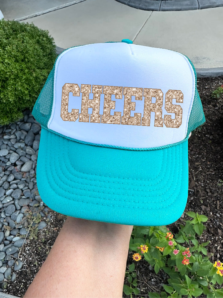 Cheers Jade & White Trucker Hat