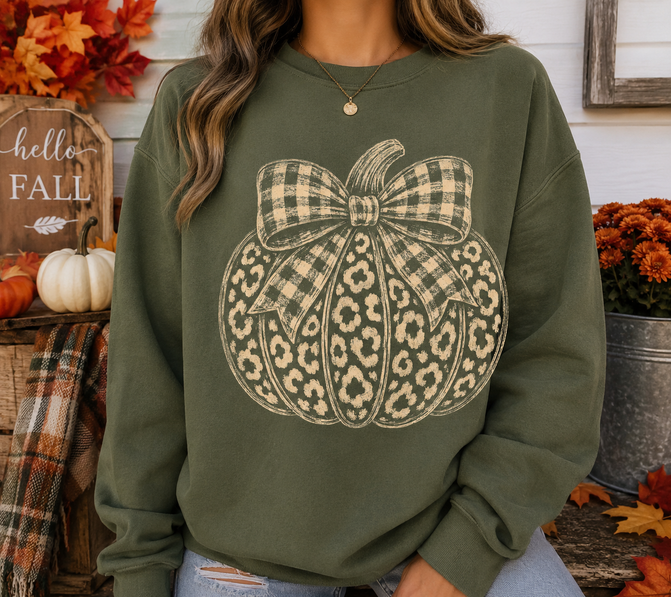 Leopard Pumpkin - Unisex Graphic Sweater