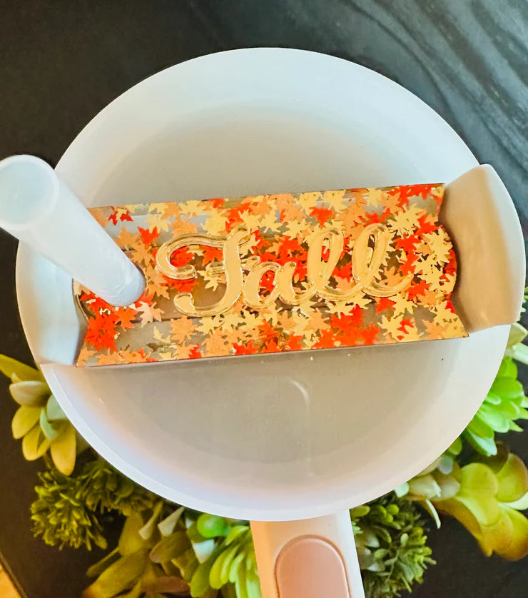 Gold Leaf Cup Topper