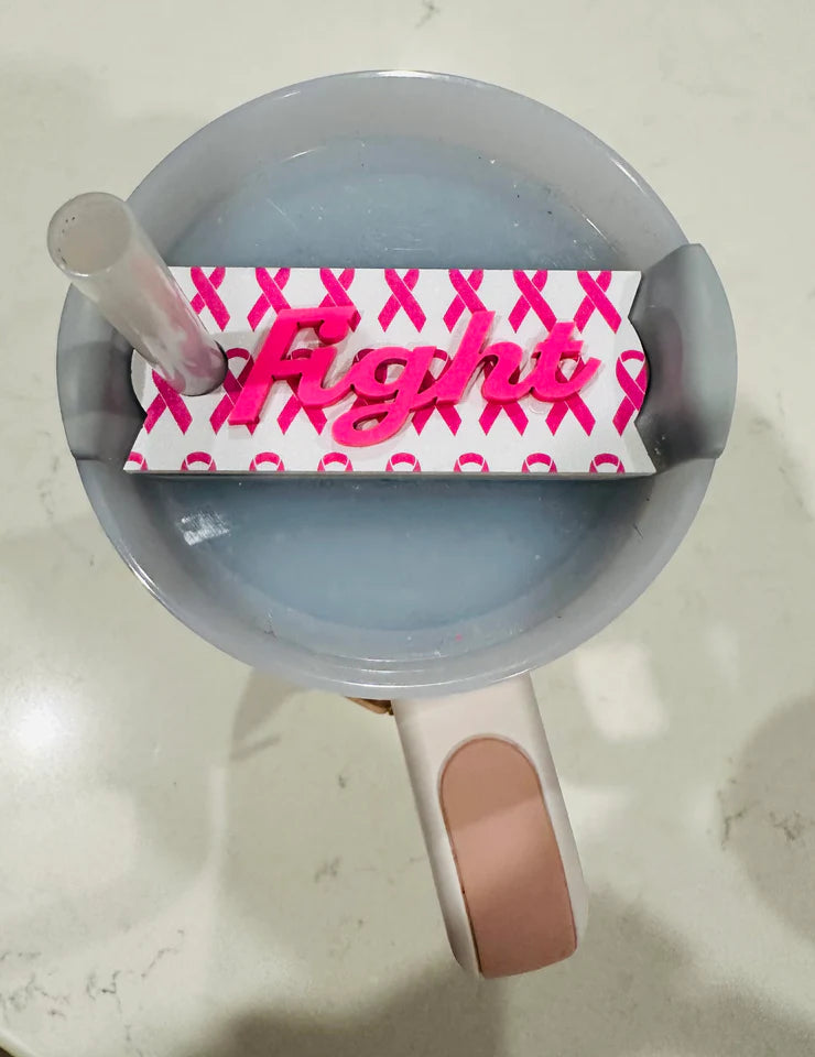 Breast Cancer Awareness/Fight Cup Topper