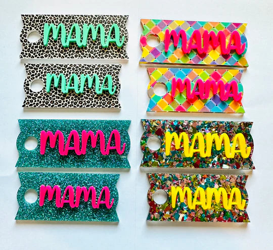 Bright Patterned Cup Toppers