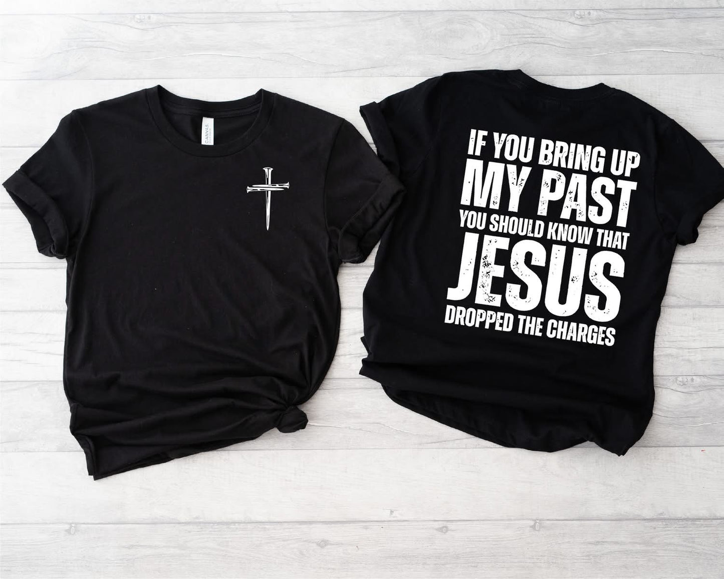 Jesus Dropped The Charges- Comfort Color Unisex Graphic Tee