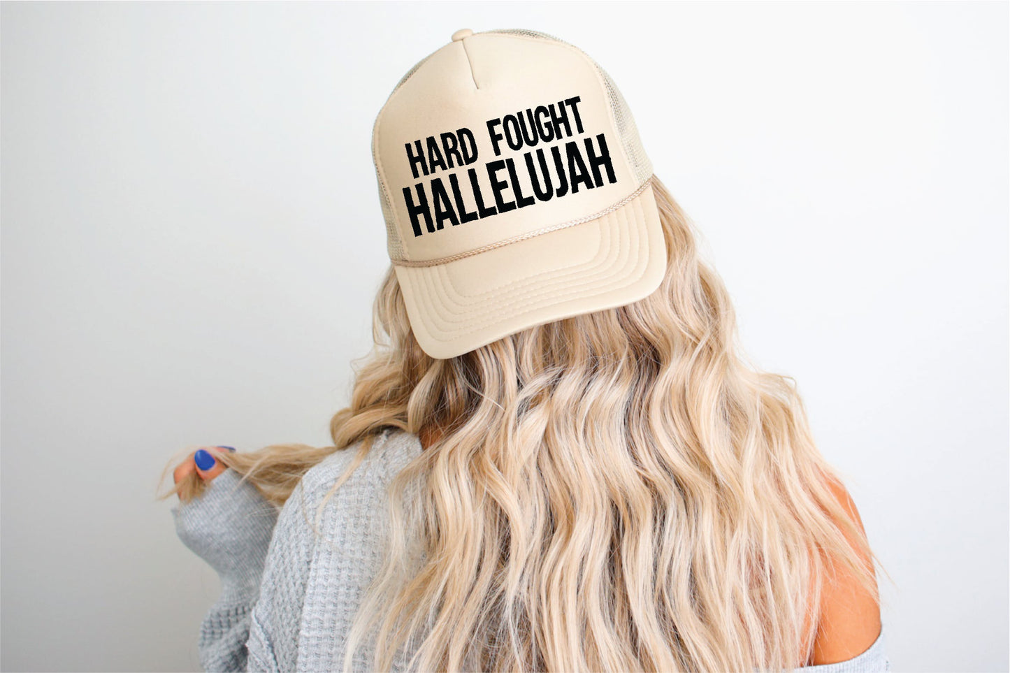 Hard Fought Hallelujah Trucker Hat