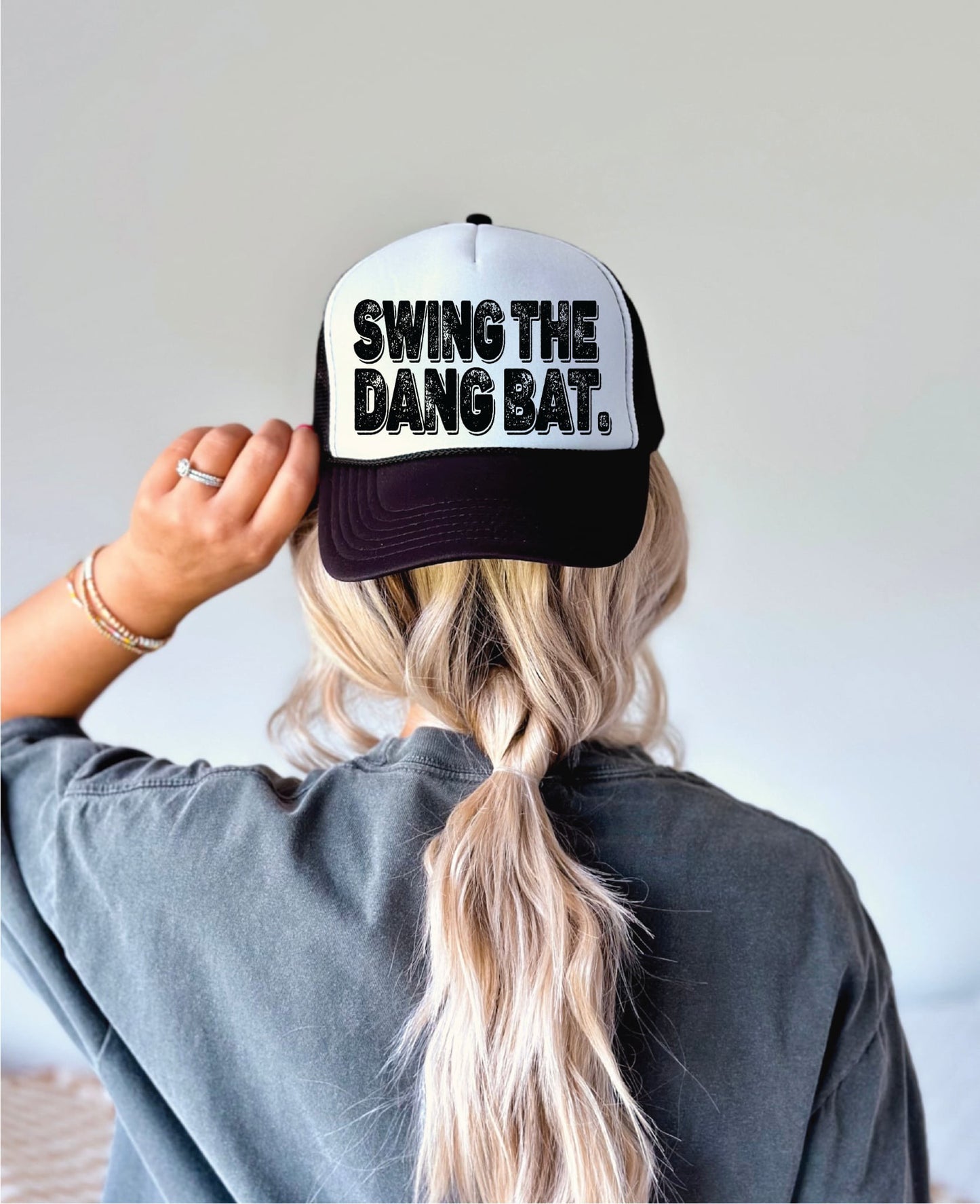 Swing the Dang Bat Trucker Hat