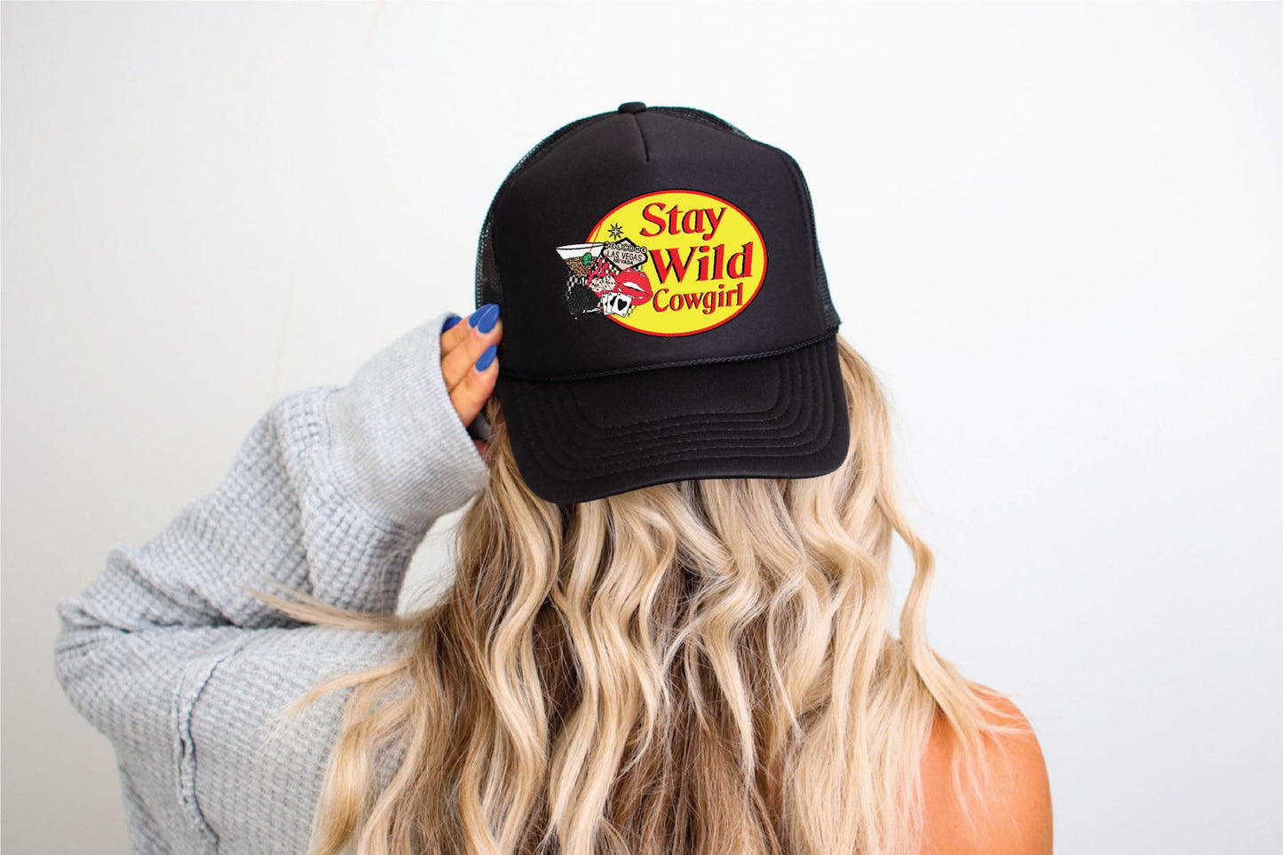 Stay Wild Cowgirl - Black Otto Foam Trucker Hat