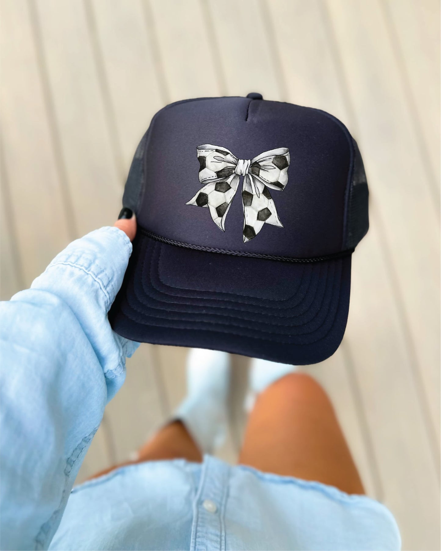 Soccer Bow Trucker Hat
