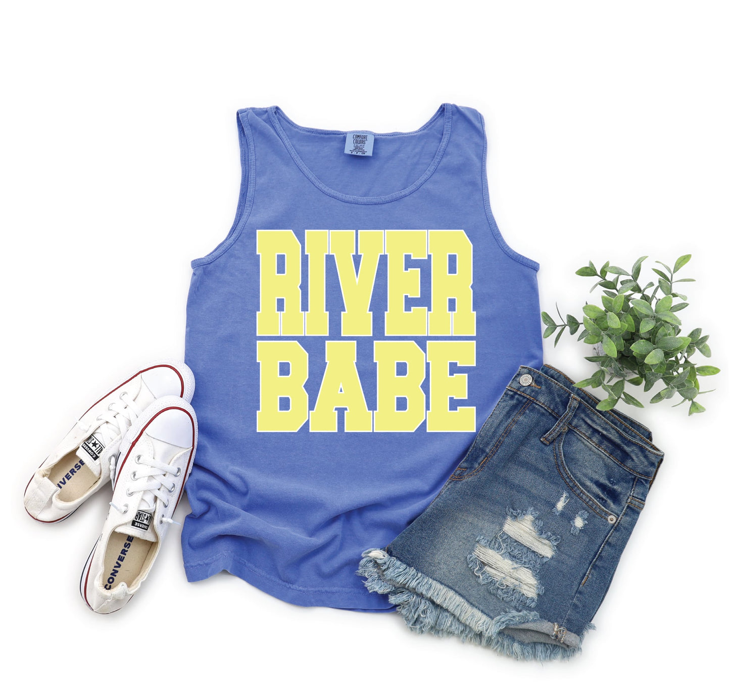 River Babe Comfort Color Tank