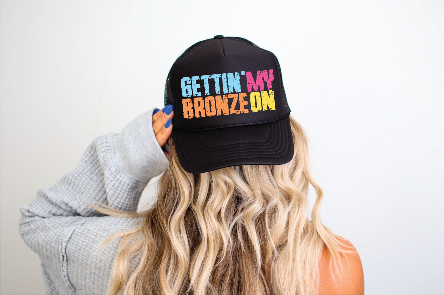 Gettin’ My Bronze On- Black Unisex Foam Trucker Hat