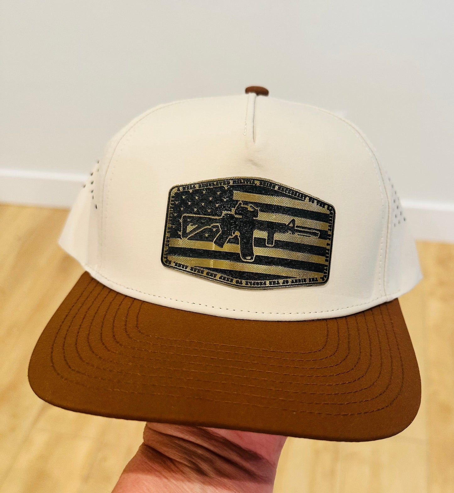 2nd Amendment - Patch White and Brown Unisex Hat