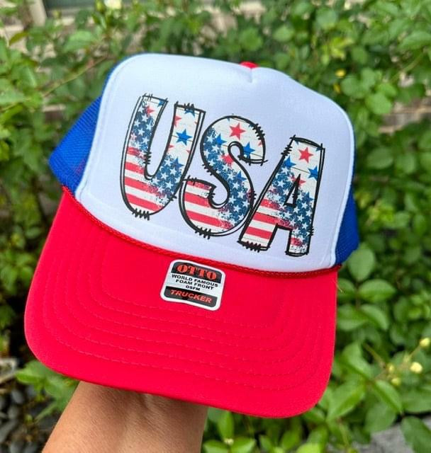 USA Trucker Red/White/Blue Hat
