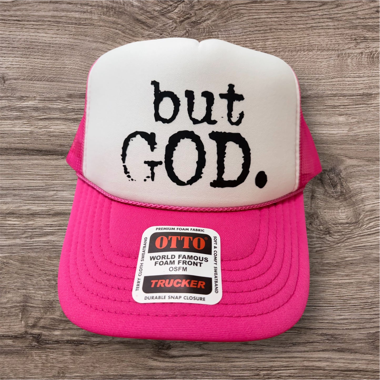 But God. - UNISEX TRUCKER HAT