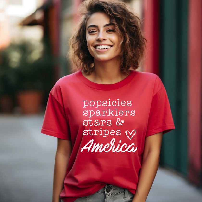 Popsicles, Sparklers, Stars & Stripes