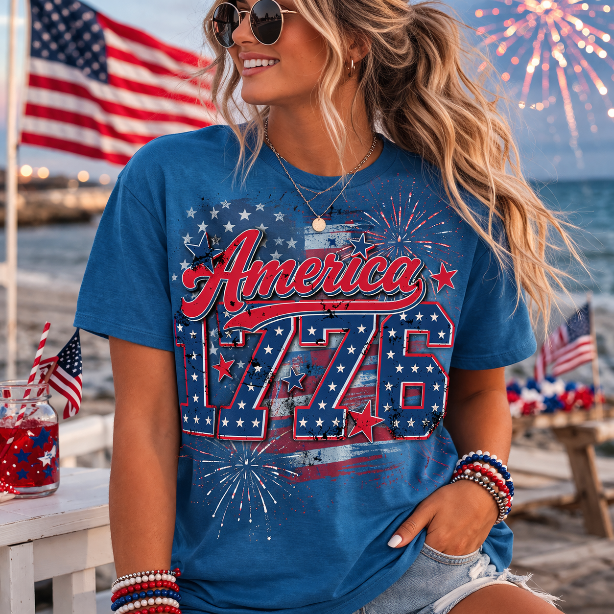 America 1776 - GRAPHIC Comfort Color TSHIRT