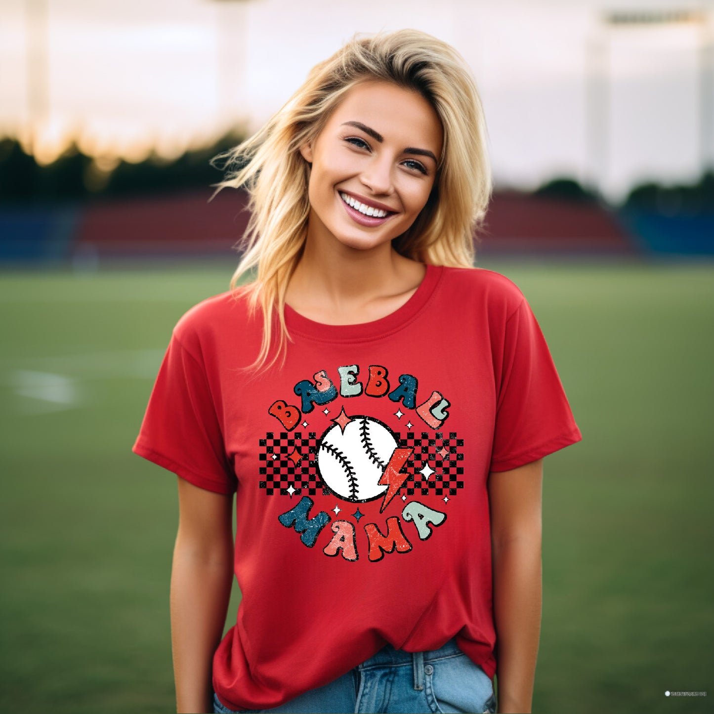 Retro Baseball Mama
