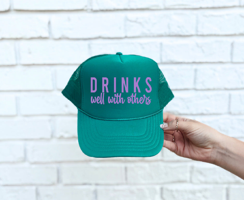 Drinks Well With Others Jade Trucker Hat