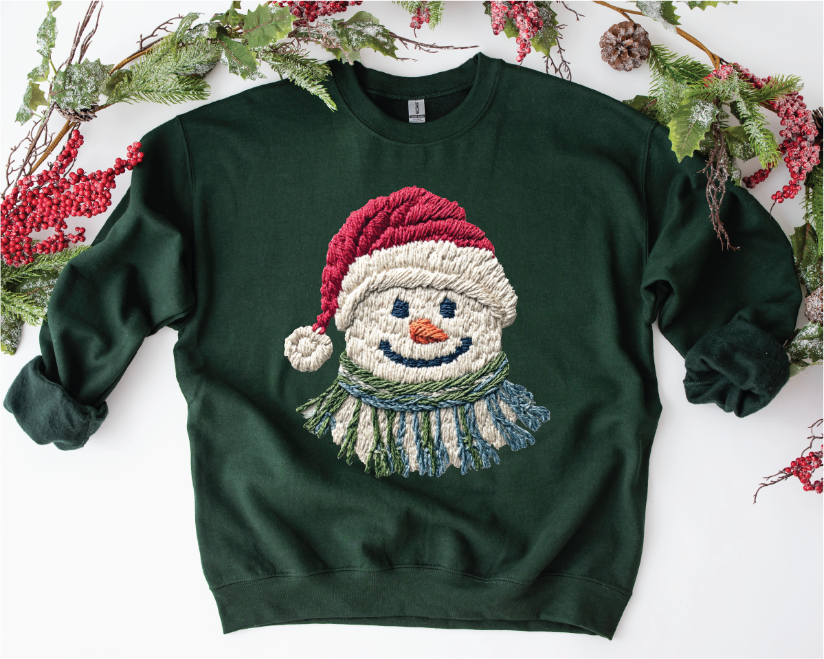 Faux Snowman Sweater - UNISEX GRAPHIC SWEATSHIRT