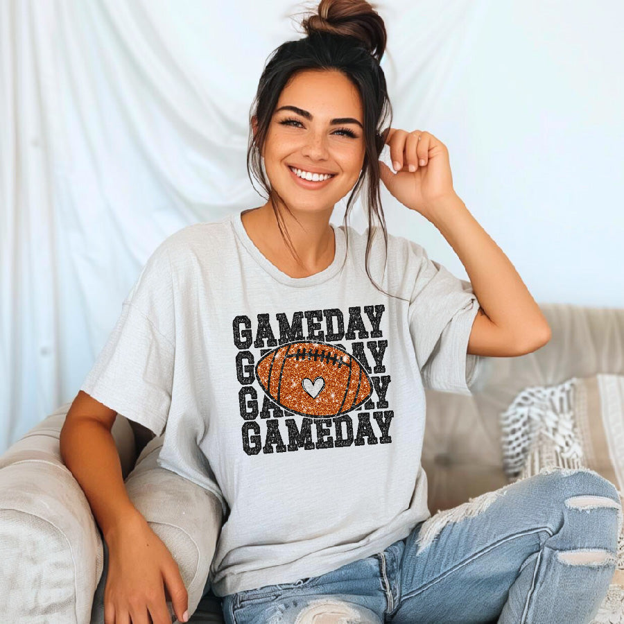 Game Day- Faux Sequin Football