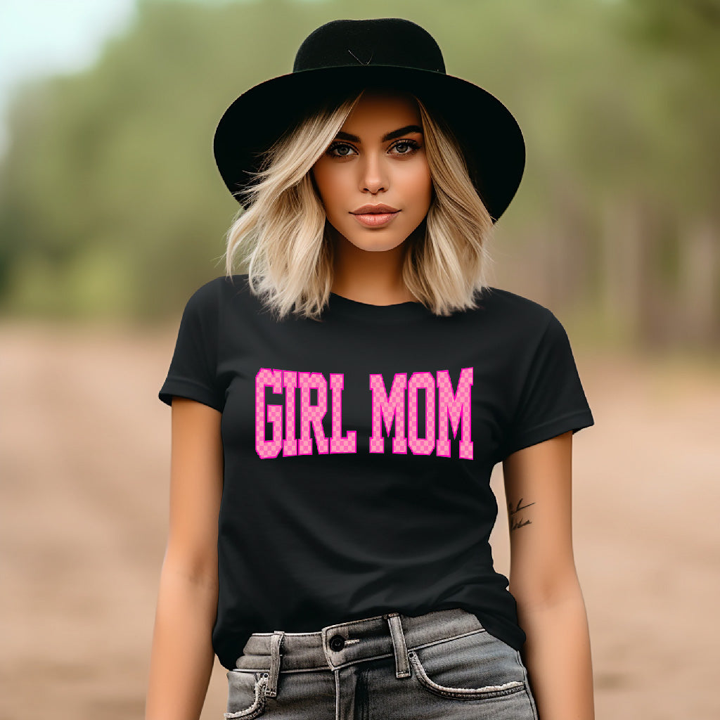 Girl Mom Checkered