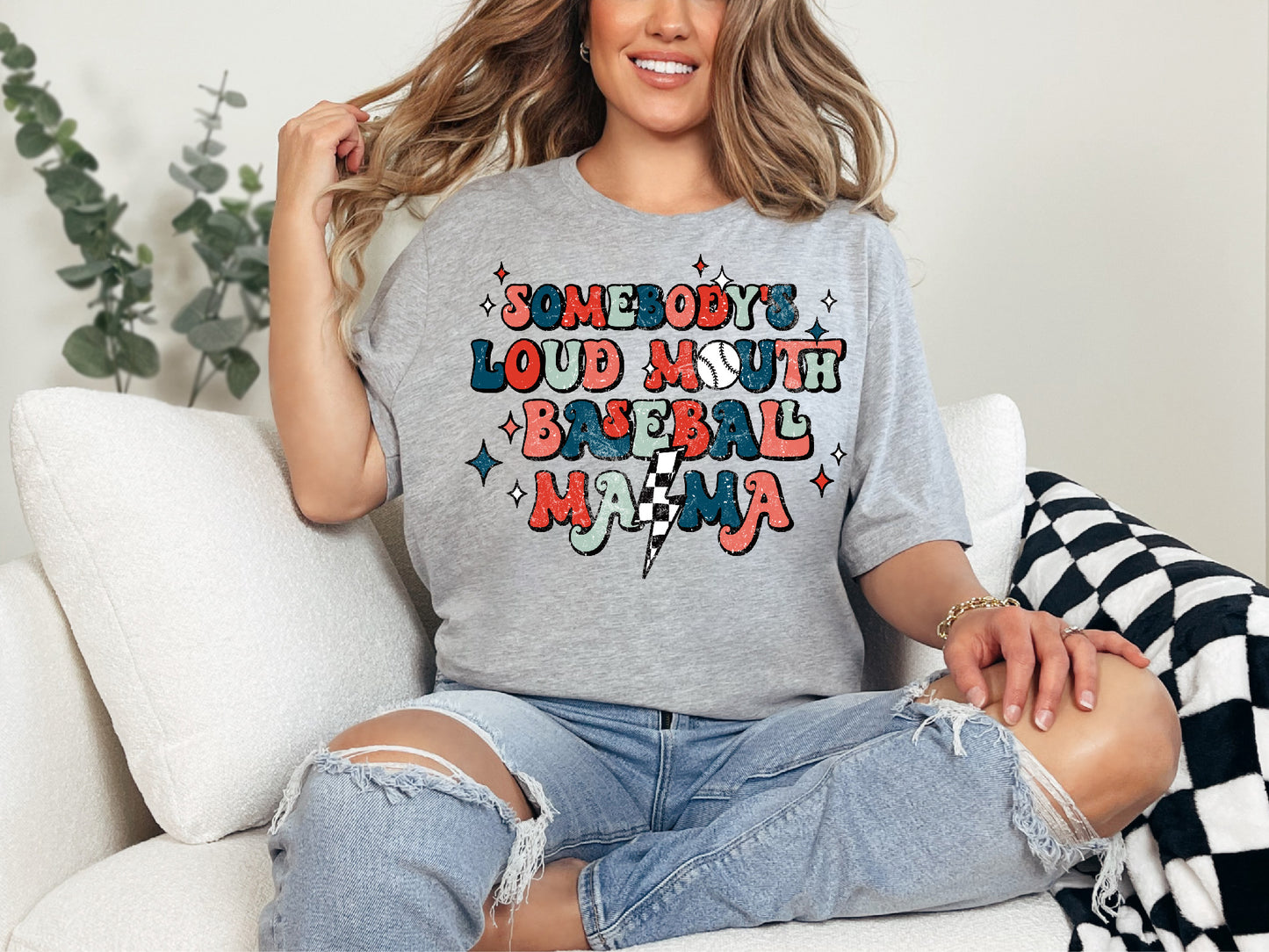 Loud Mouth Baseball Mama