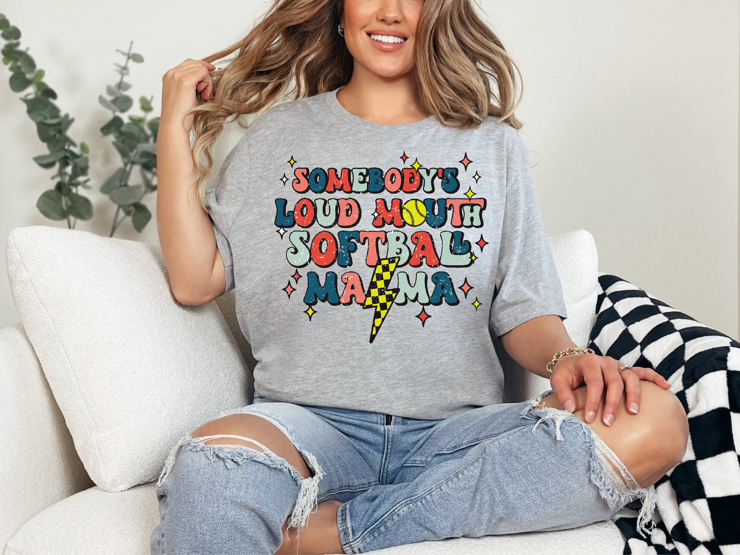 Loud Mouth Softball Mama