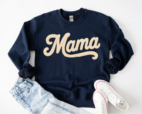 Faux Yarn MAMA - Unisex Graphic Sweatshirt