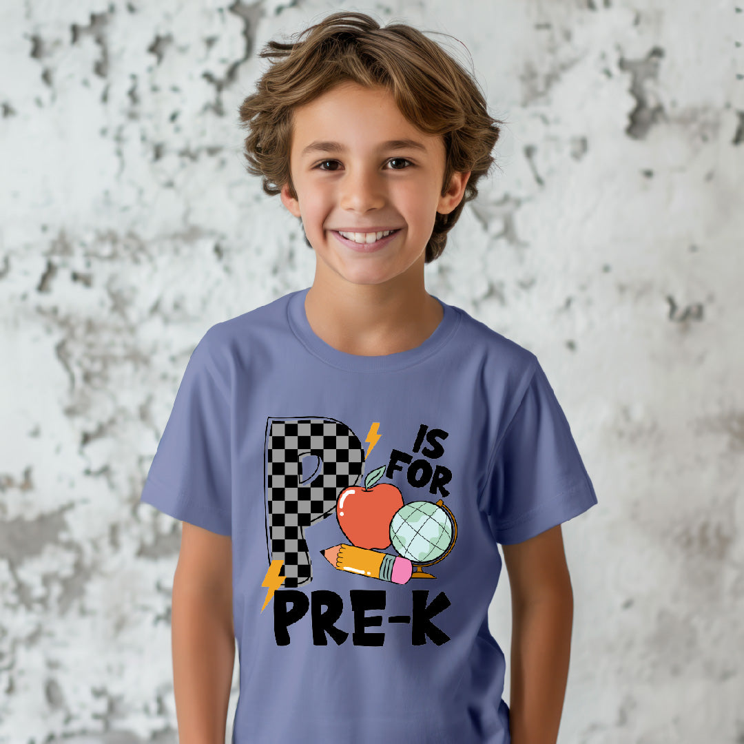P is for Pre-K (Checkered)