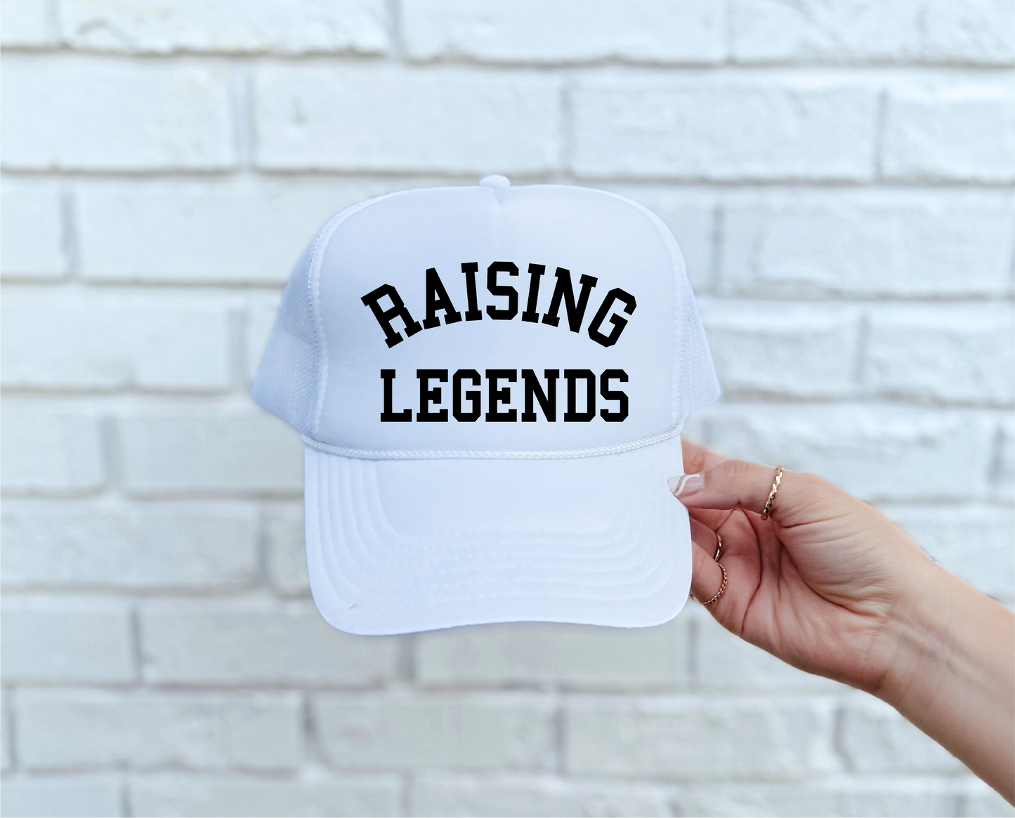 Raising Legends White Trucker Hat