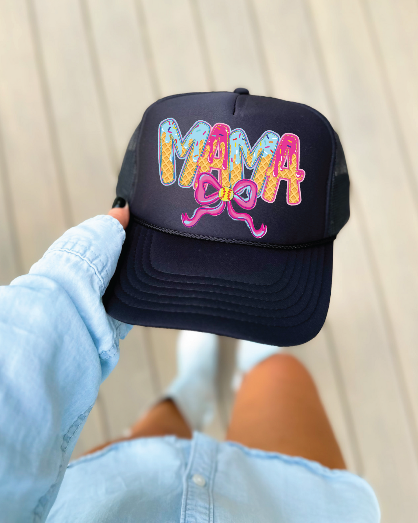 Softball Mama Ice cream Trucker Hat