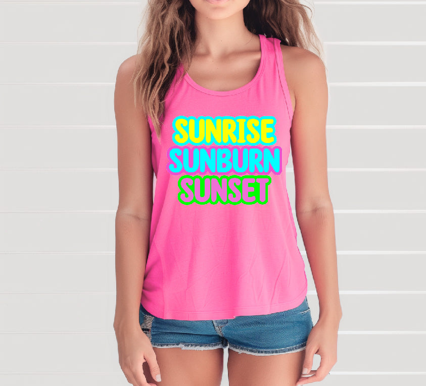 Sunrise, Sunburn, Sunset