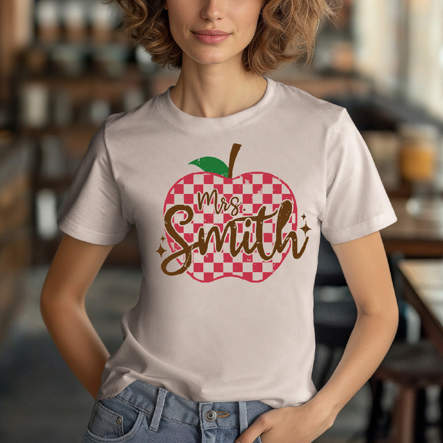 Custom Teacher Name- Apple