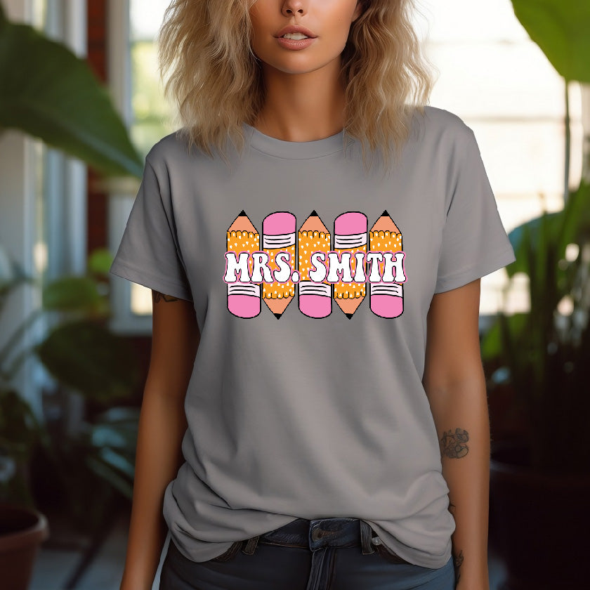 Custom Teacher Name- Pencils