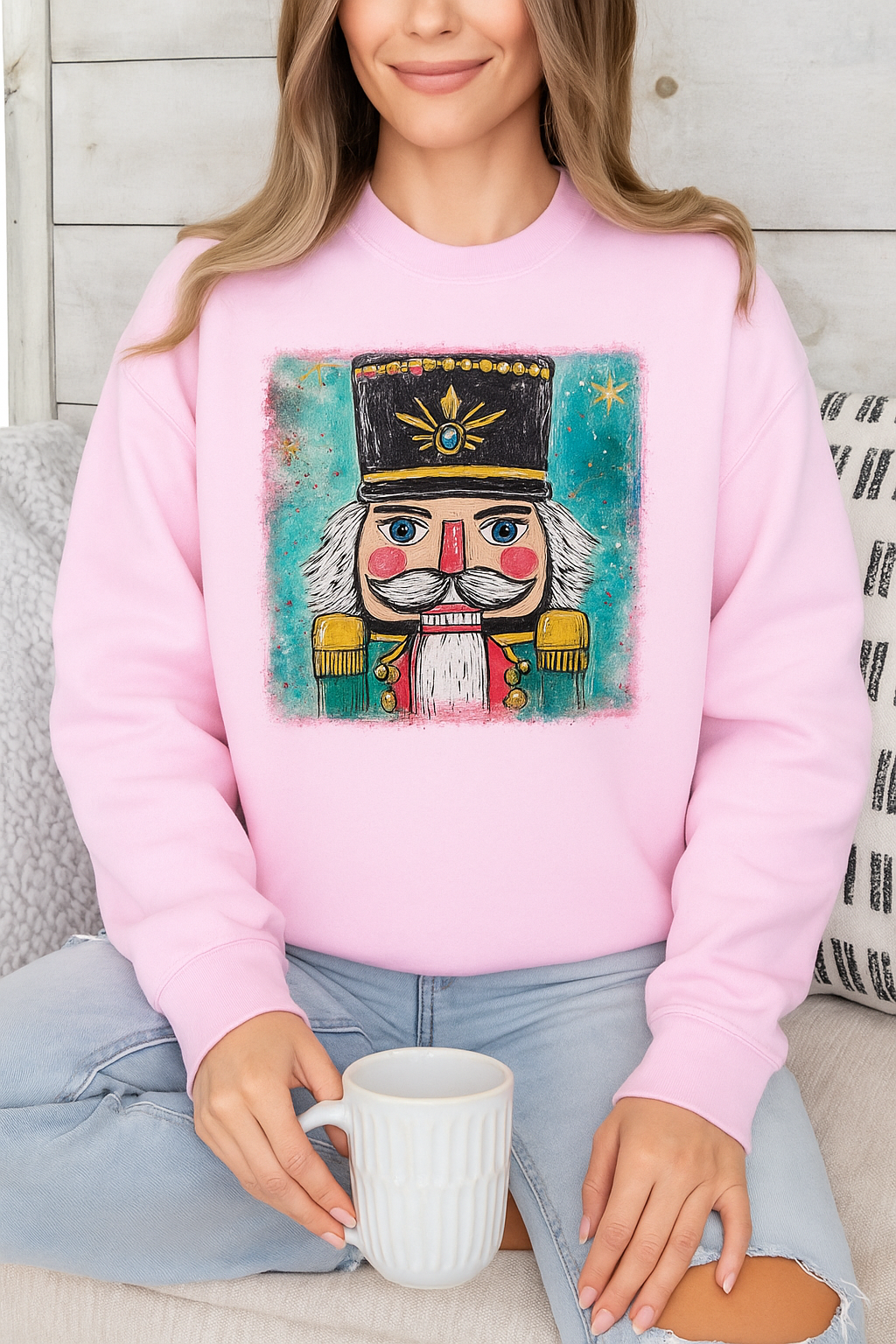 Hand Painted Nutcracker- Unisex Graphic Sweater