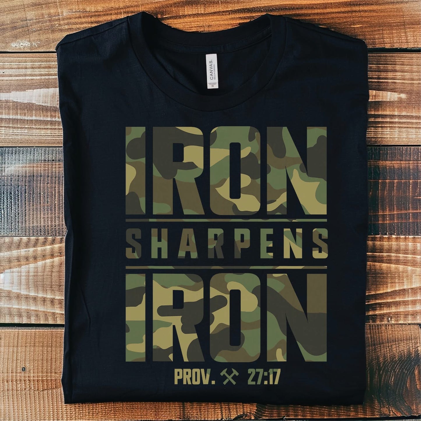 Iron Sharpens Iron- Black Unisex Graphic Tee