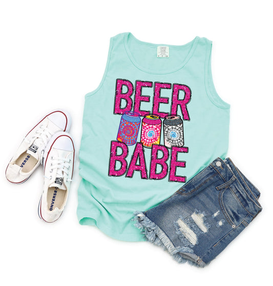 Beer Babe - Unisex Comfort Color Graphic Tank