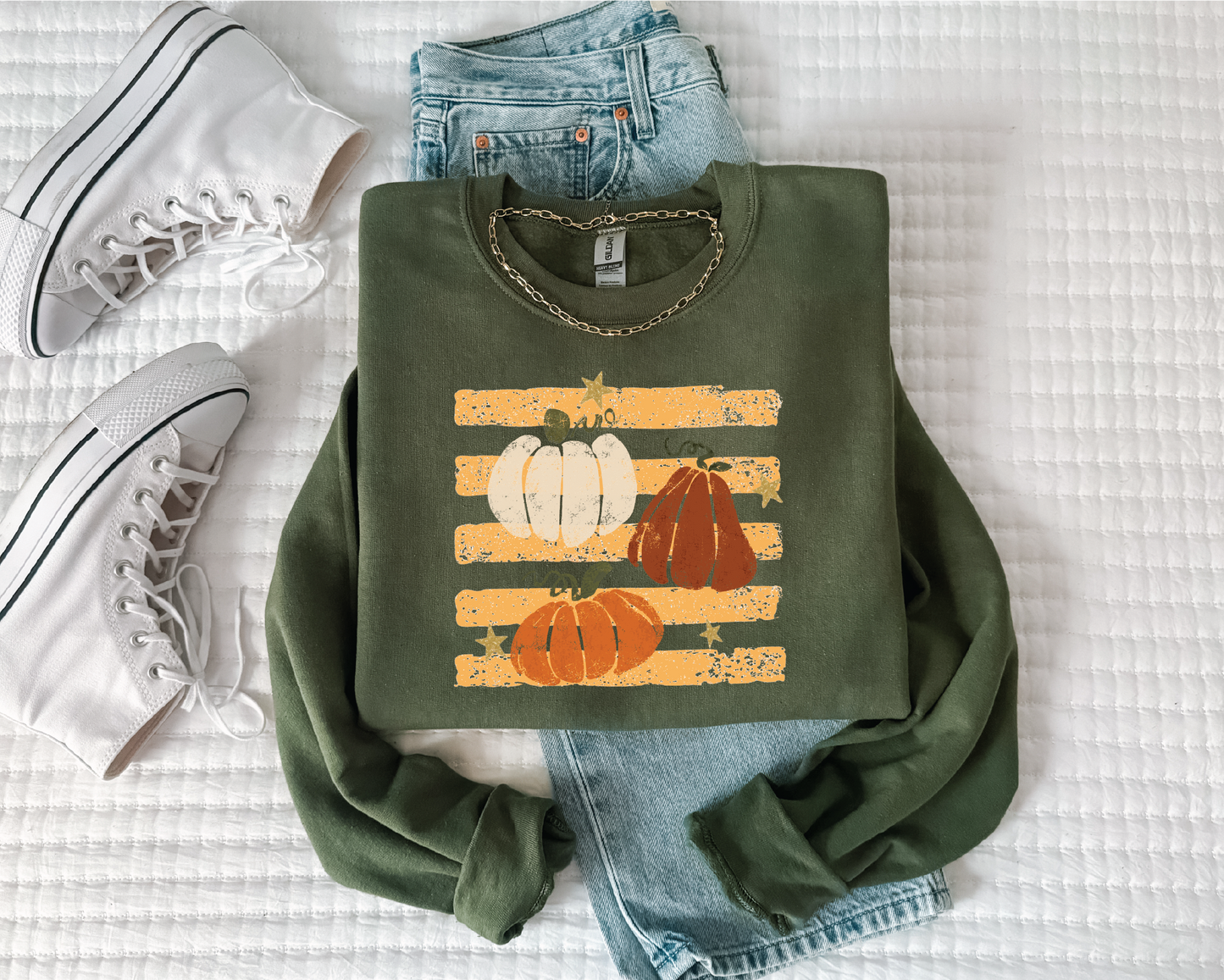 3 Stripes Pumpkins - Unisex Graphic Sweater