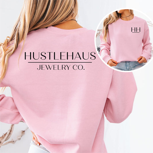 Hustlehaus Jewelry and Co. Pink Sweatshirt
