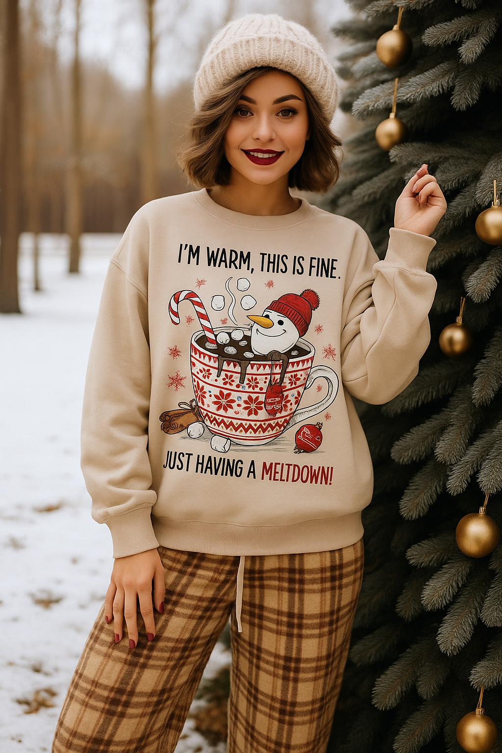 IT'S FINE HAVING A MELTDOWN -  Unisex Graphic Sweatshirt