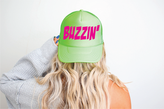 Buzzin Neon Green Trucker Hat