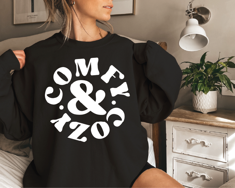 Comfy and Cozy - Unisex Graphic Sweatshirt