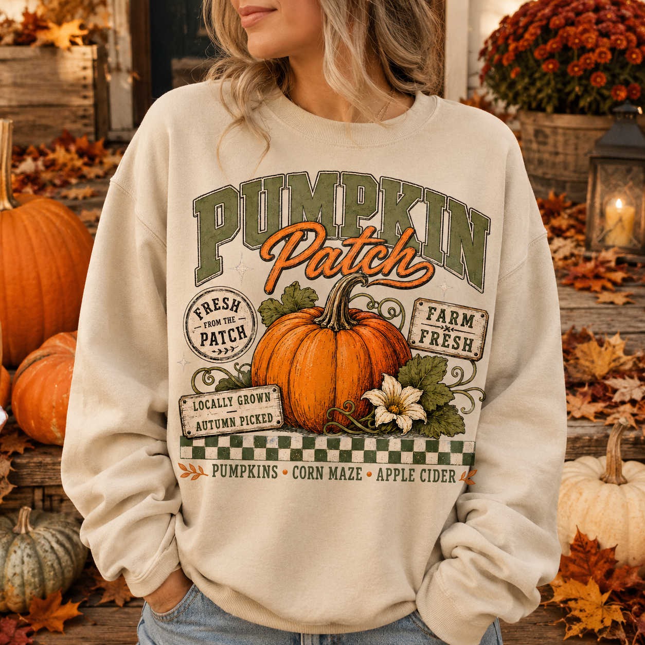 Pumpkin Patch- Unisex Graphic Sweater