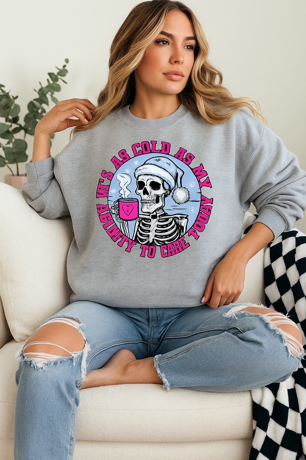 COLDER THAT MY ABILITY TO CARE - UNISEX Graphic Sweatshirt