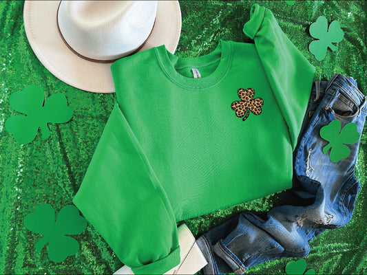 Leopard Shamrock Pocket