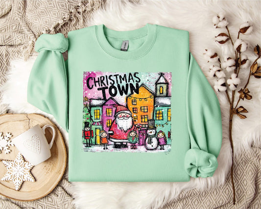 Christmas Town-  Unisex Graphic Sweater