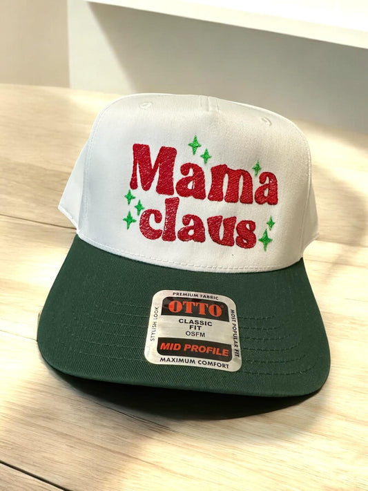 Mama Claus Embroidery Hat