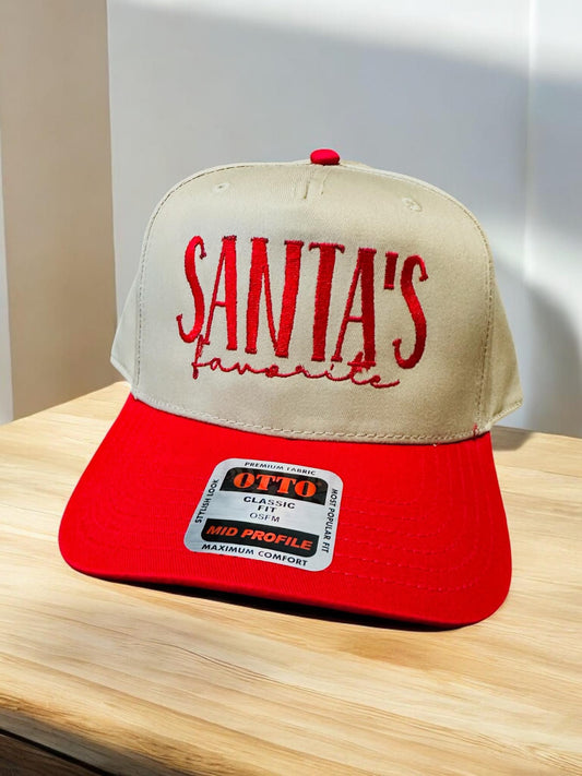 Santa’s Favorite Embroidery Hat