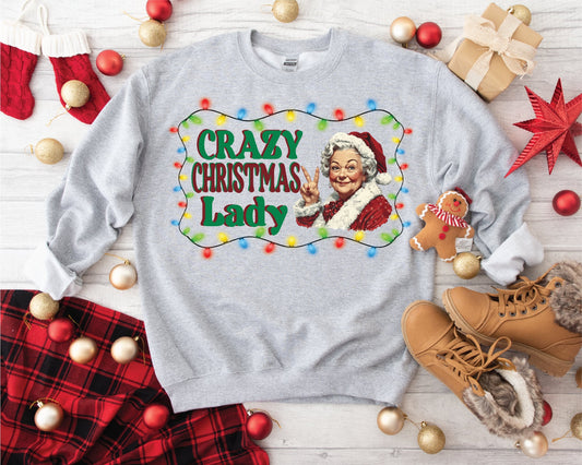 Crazy Christmas Lady