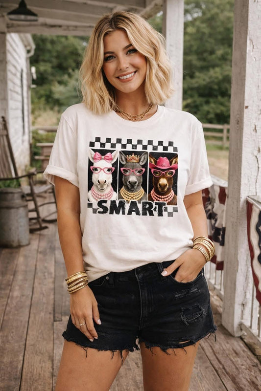 Smart Donkey- Unisex Comfort Color Graphic Tee
